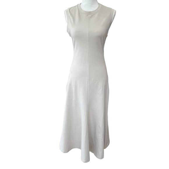 COS Dresses & Skirts - COS Women's Sleeveless Midi Dress Minimalist A-Line Beige Casual Small